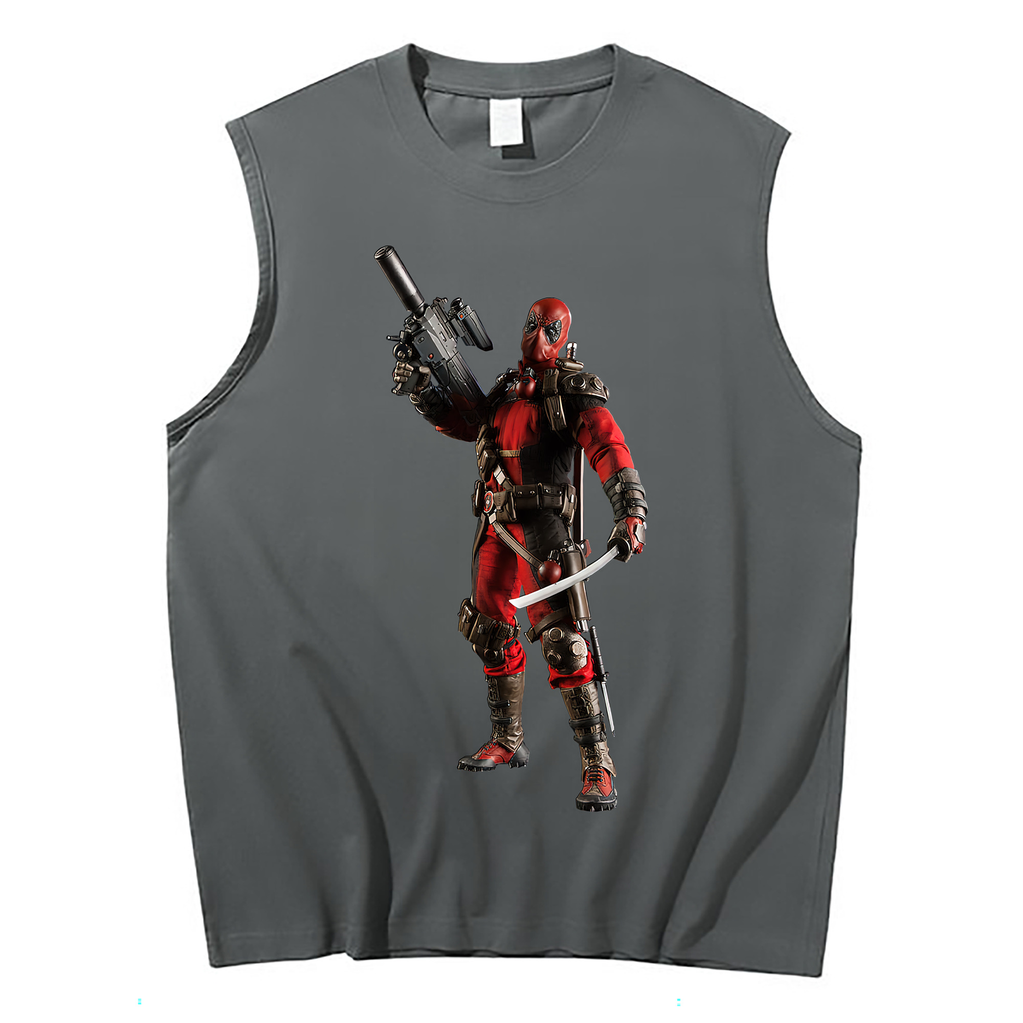 （画像用） Deadpool デッドプール コットン100％タンクトップ（フロントプリント）